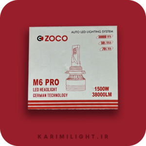 هدلایت زوکو M6 Pro – پایه های h1/h7/h4/h3/9005/h11